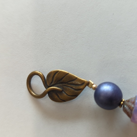 Beautiful purple pearl and beaded bracelet - Picture 2 of 5